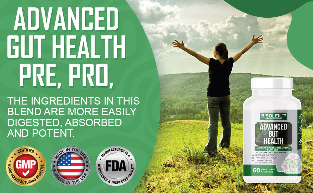 advanced gut health probiotic immune supplement capsules